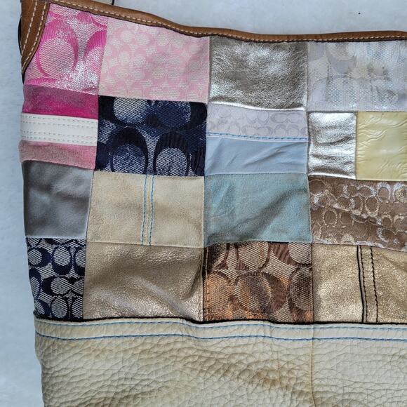 Coach Patchwork Leather Tote - Picture 10 of 12